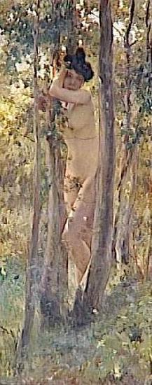 Julius LeBlanc Stewart Jeune femme nue dans un sous-bois